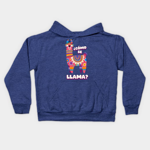 Como se llama? Kids Hoodie by verde